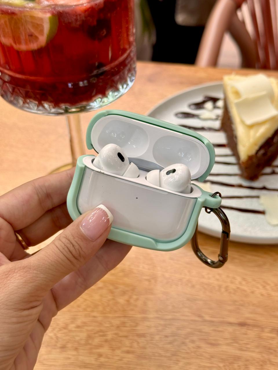 🎧 CASE ACRÍLICO BORDE COLOR PARA AIRPODS