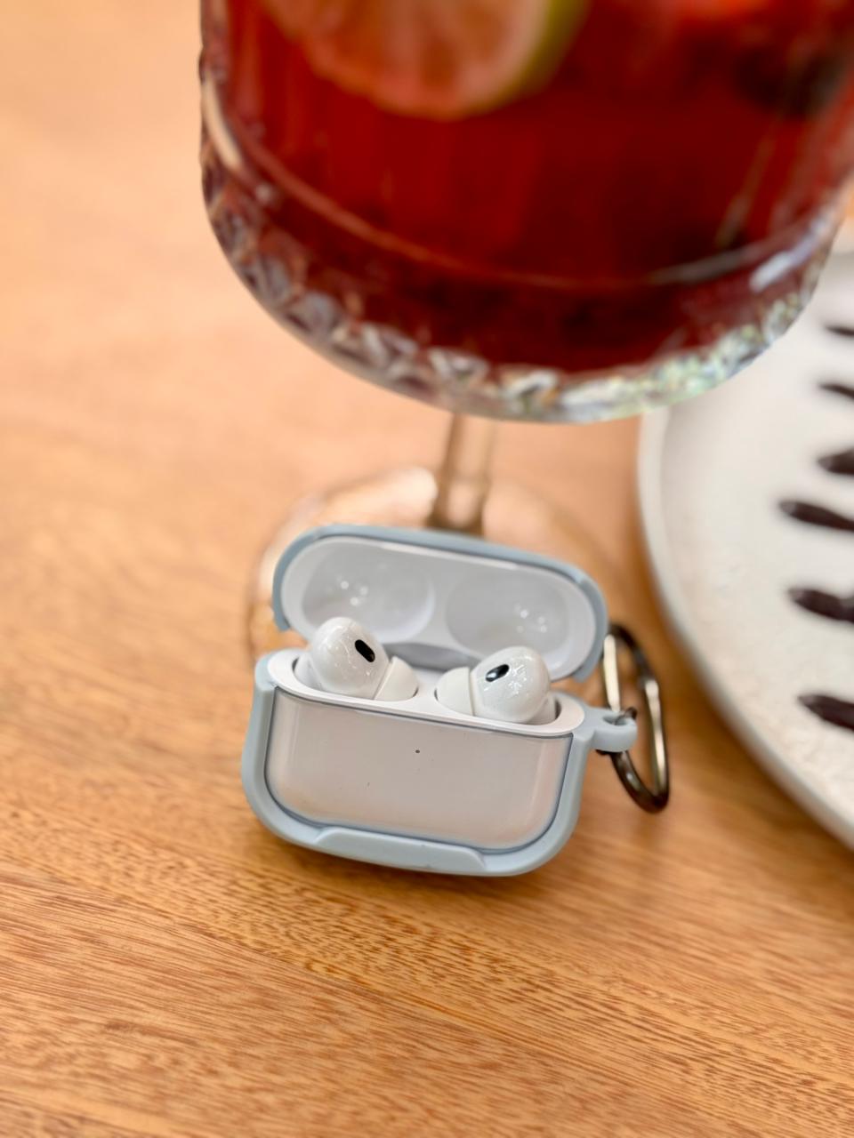🎧 CASE ACRÍLICO BORDE COLOR PARA AIRPODS