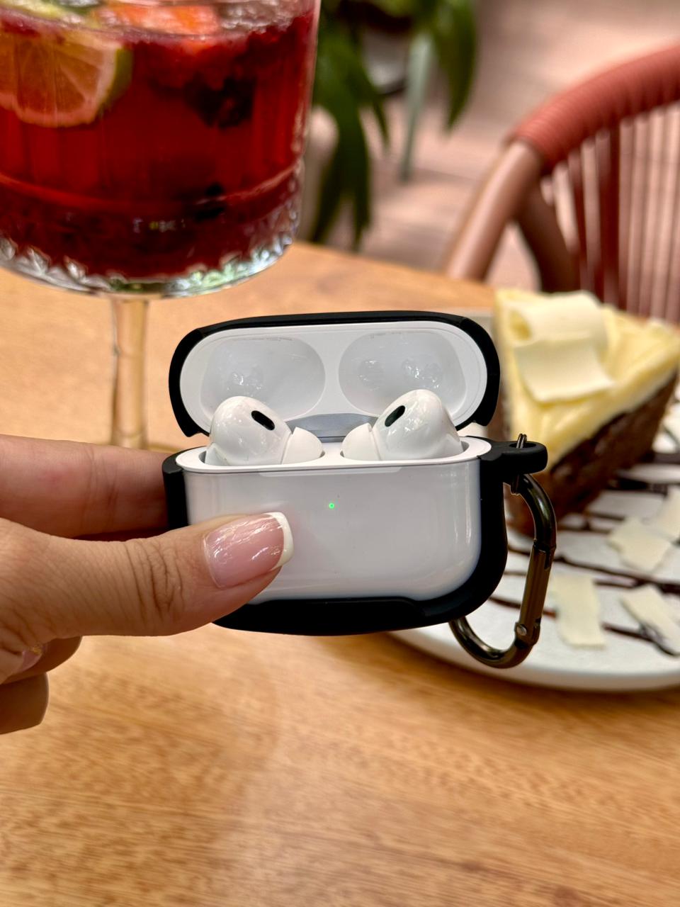 🎧 CASE ACRÍLICO BORDE COLOR PARA AIRPODS
