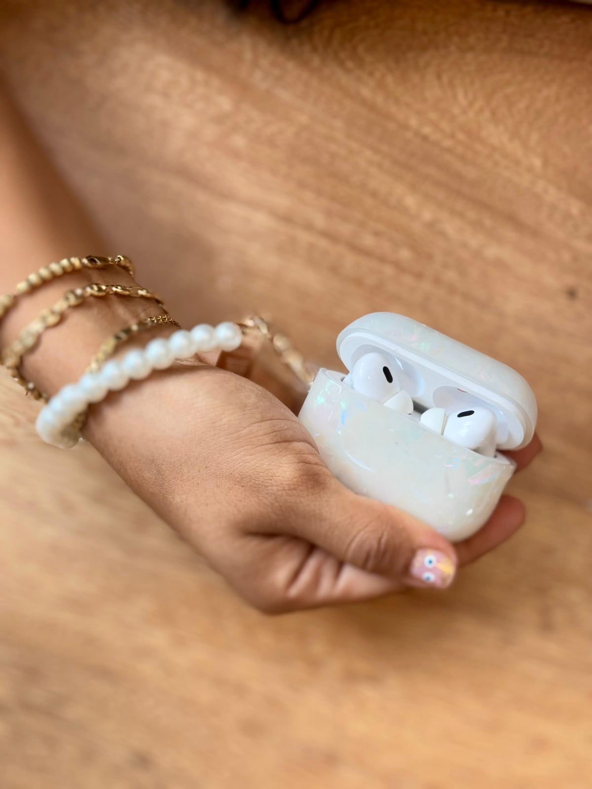 🔥 CASE MÁRMOL CON MANILLA PARA AIRPODS PRO 2