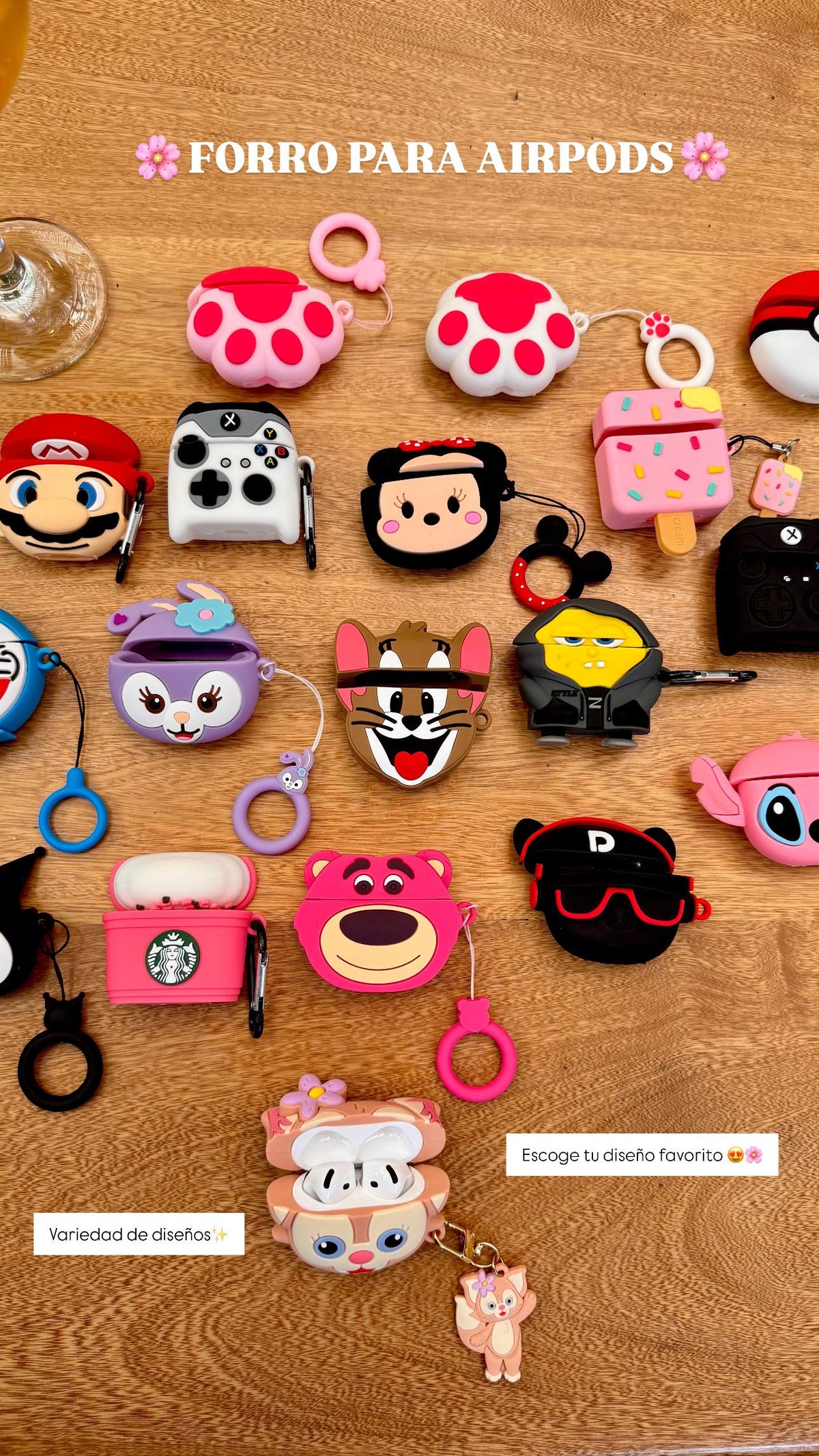 🔥 CASE DISEÑOS KAWAII / ANIMADOS PARA AIRPODS