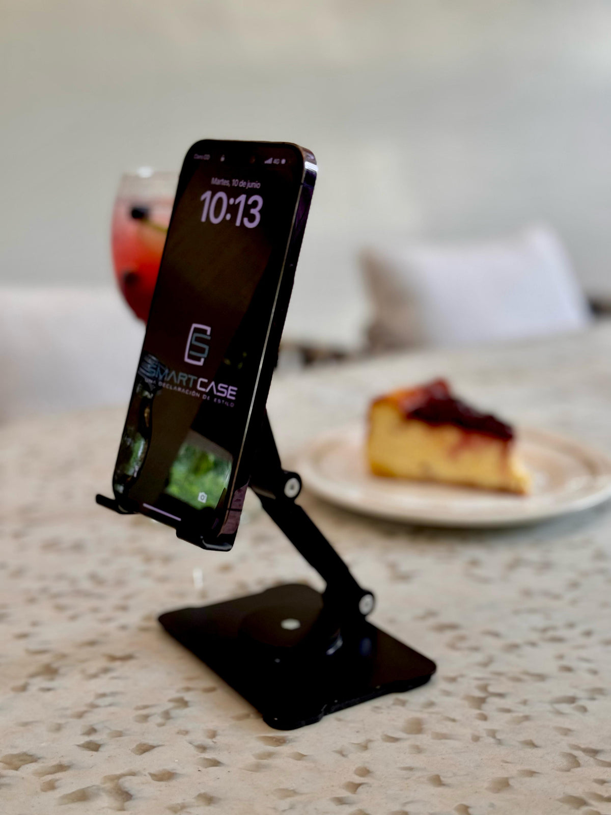 📱🔧 Soporte para Celular L-356 – Base Ajustable y Giratoria