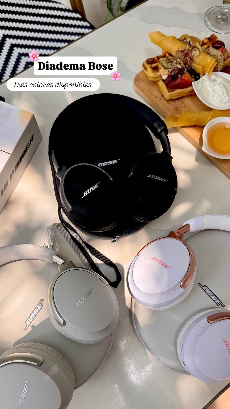 DIADEMA BOSE QC-65 🎧✨ + Incluye estuche para guardarlas + Obsequio: cubo para proteger la carga