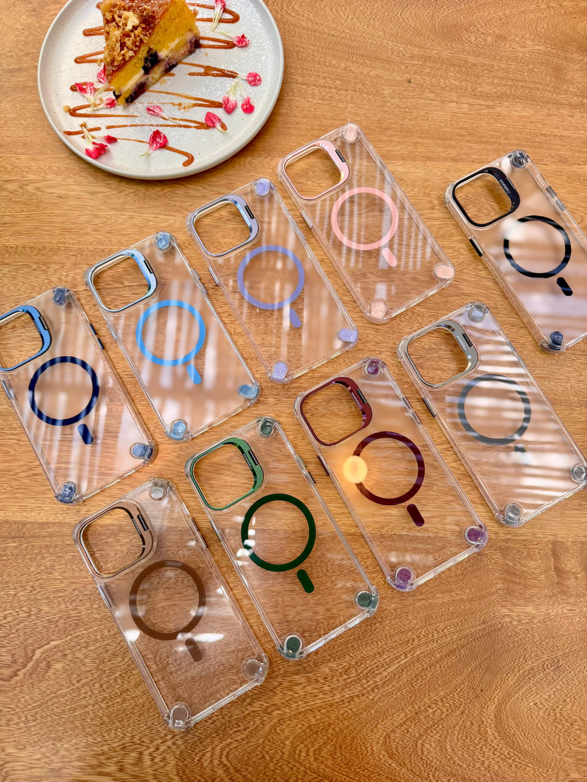 📱 Case iPhone Fashion MagSafe + Aros + protector de pantalla totalmente gratis