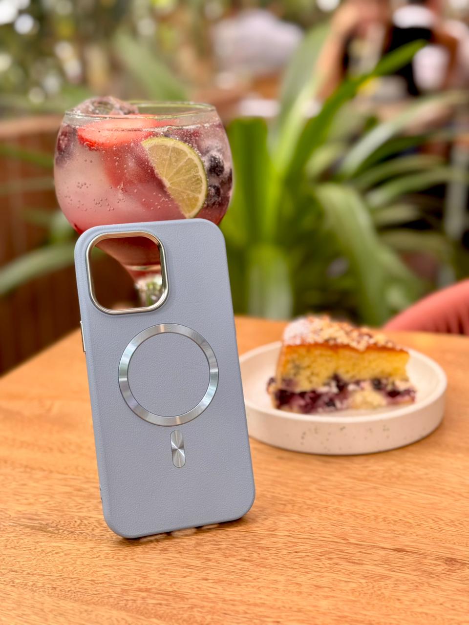 🧲📱 CASE IPHONE CUERO PREMIUM MAGSAFE + VIDRIO BLINDADO
