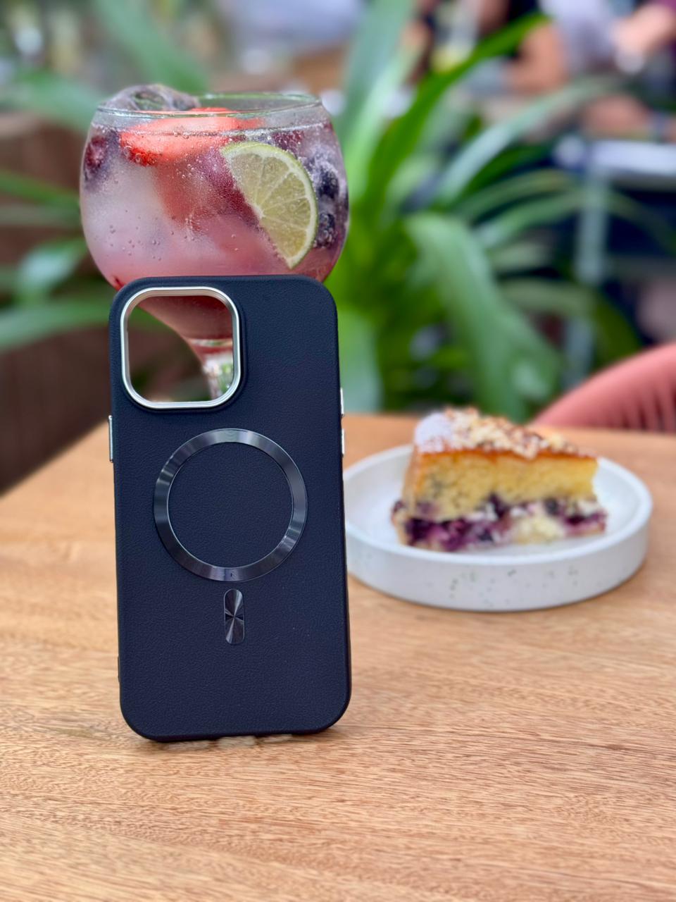 🧲📱 CASE IPHONE CUERO PREMIUM MAGSAFE + VIDRIO BLINDADO