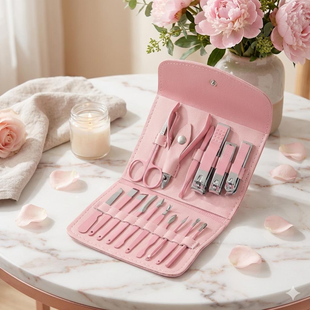 Set Profesional de Manicure y Pedicure 18 en 1