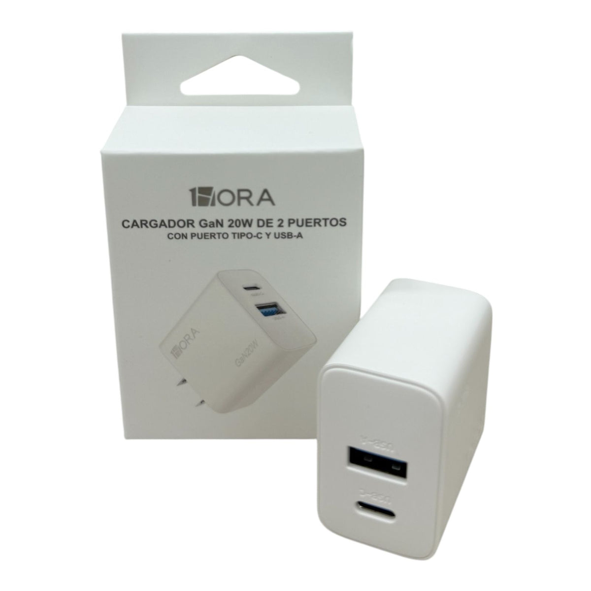 🔌 Cubo Duo 1HORA GAR161 (Carga Rápida 20W)