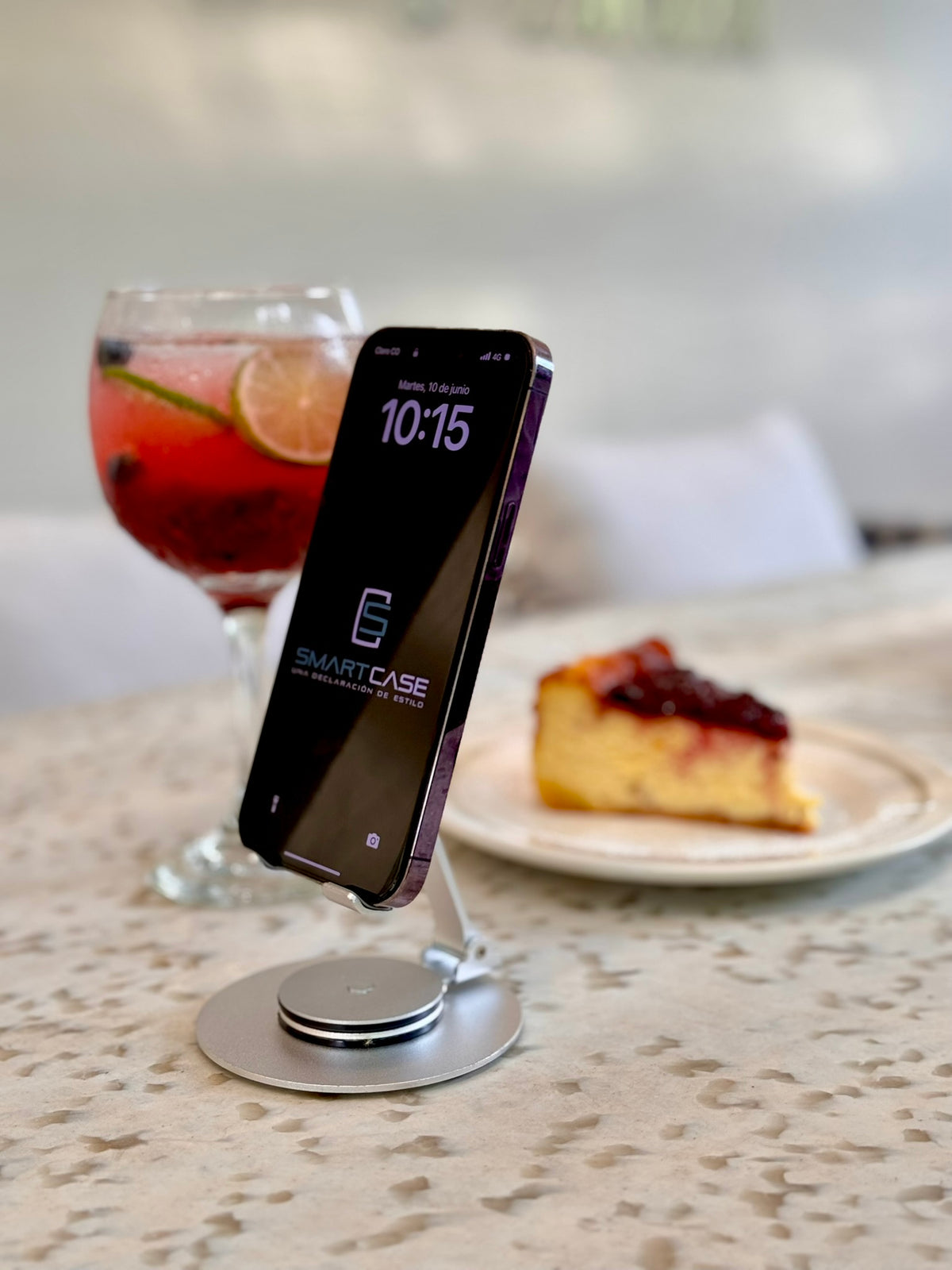 📱🔧 Soporte para Celular L-358 – Base Ajustable y Giratoria