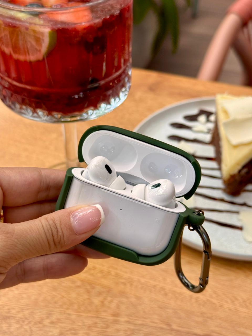 🎧 CASE ACRÍLICO BORDE COLOR PARA AIRPODS