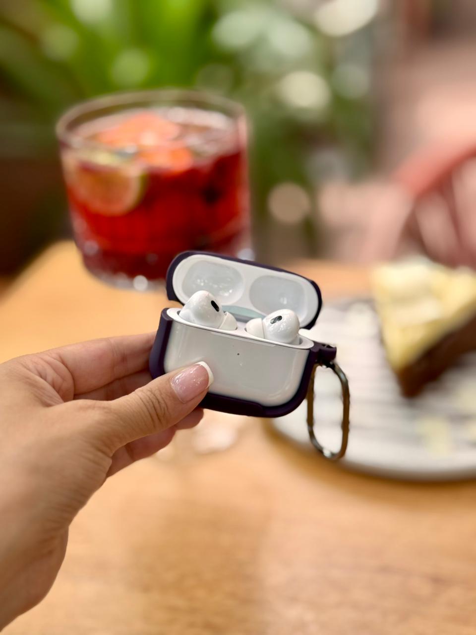 🎧 CASE ACRÍLICO BORDE COLOR PARA AIRPODS