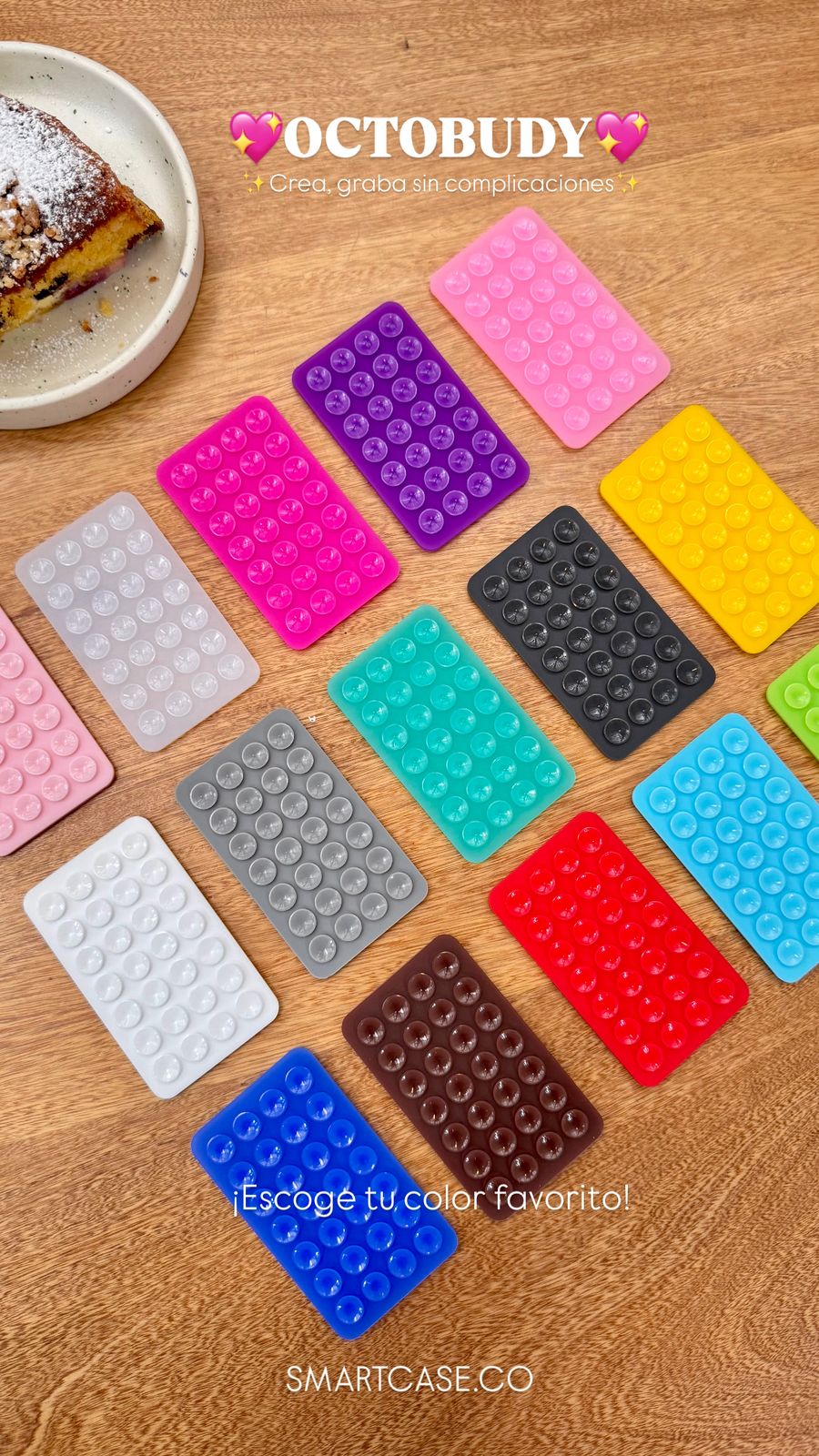 📱 Soporte Adhesivo de Silicona con Ventosas para Celular