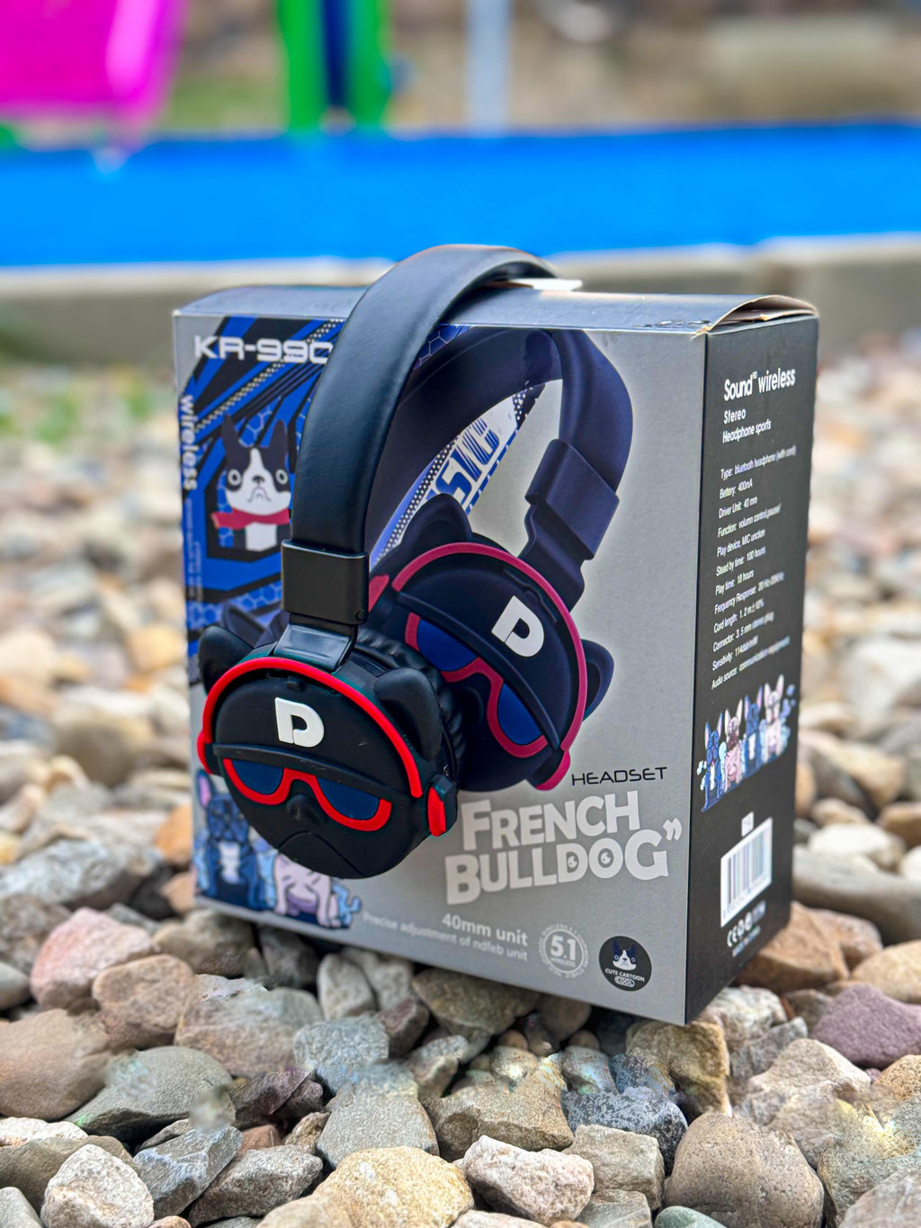 DIADEMA KR- CON DISEÑOS ANIMADOS EN RELIEVE 🎧✨  + Obsequio: cubo para proteger la carga