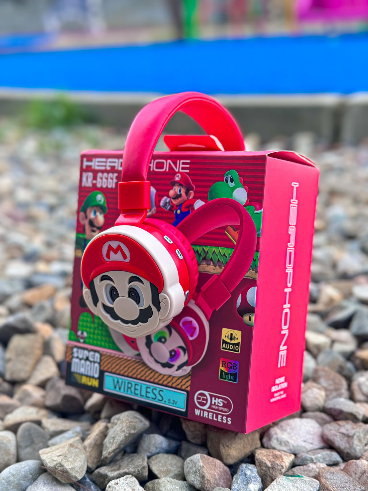 DIADEMA KR- CON DISEÑOS ANIMADOS EN RELIEVE 🎧✨  + Obsequio: cubo para proteger la carga