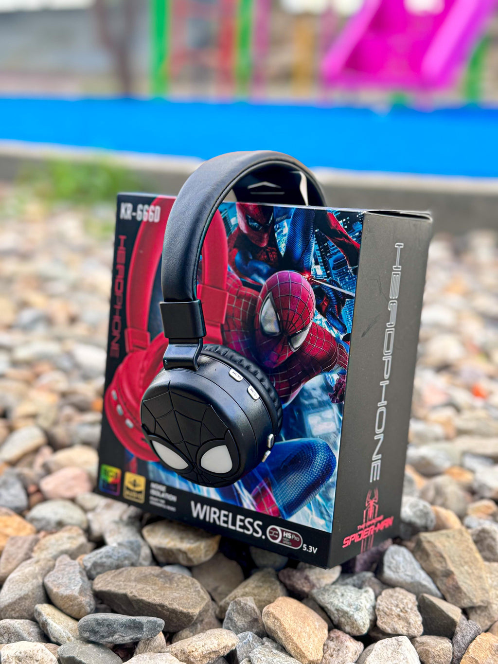 DIADEMA KR- CON DISEÑOS ANIMADOS EN RELIEVE 🎧✨  + Obsequio: cubo para proteger la carga