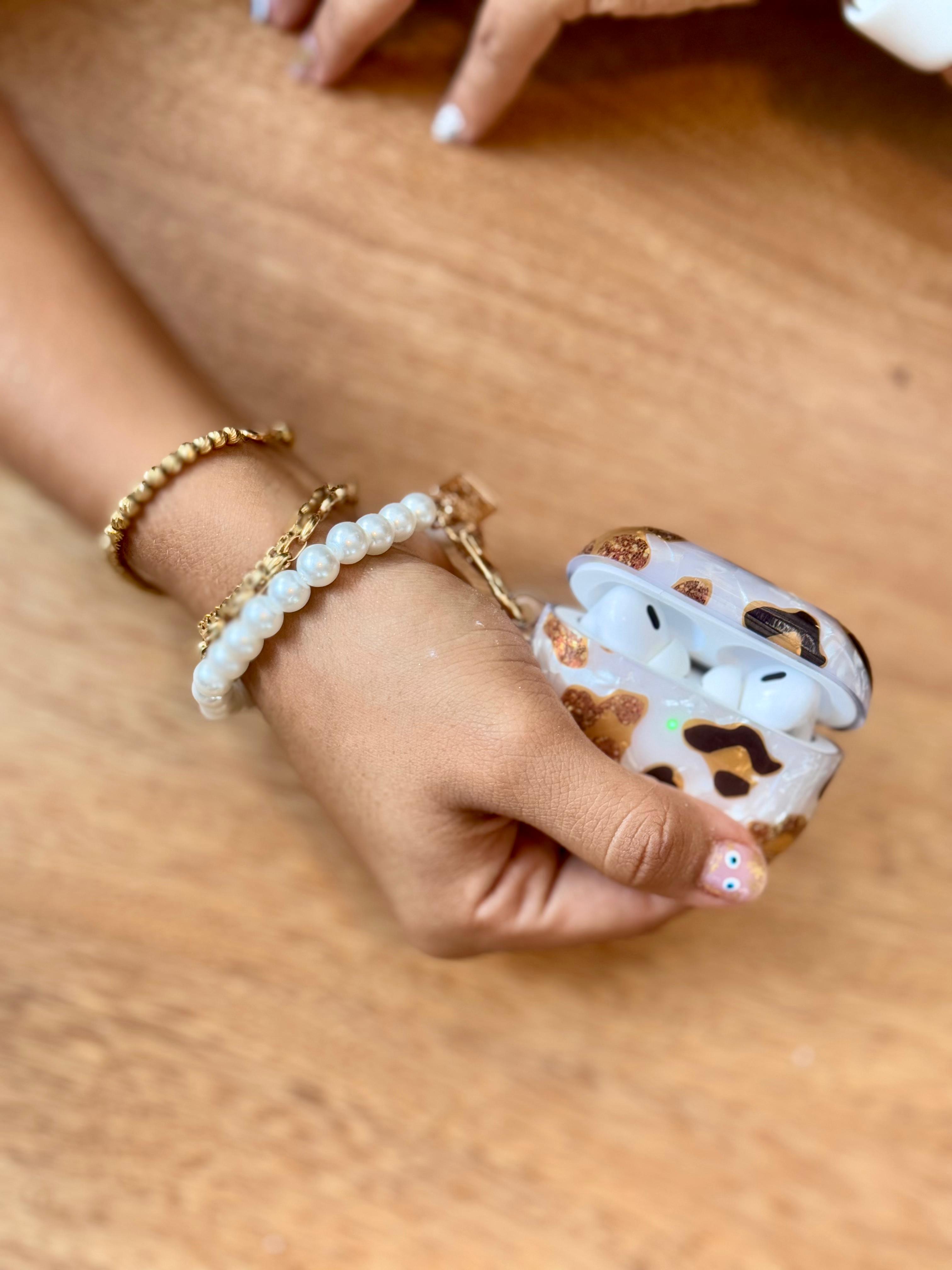 🔥 CASE MÁRMOL CON MANILLA PARA AIRPODS PRO 2