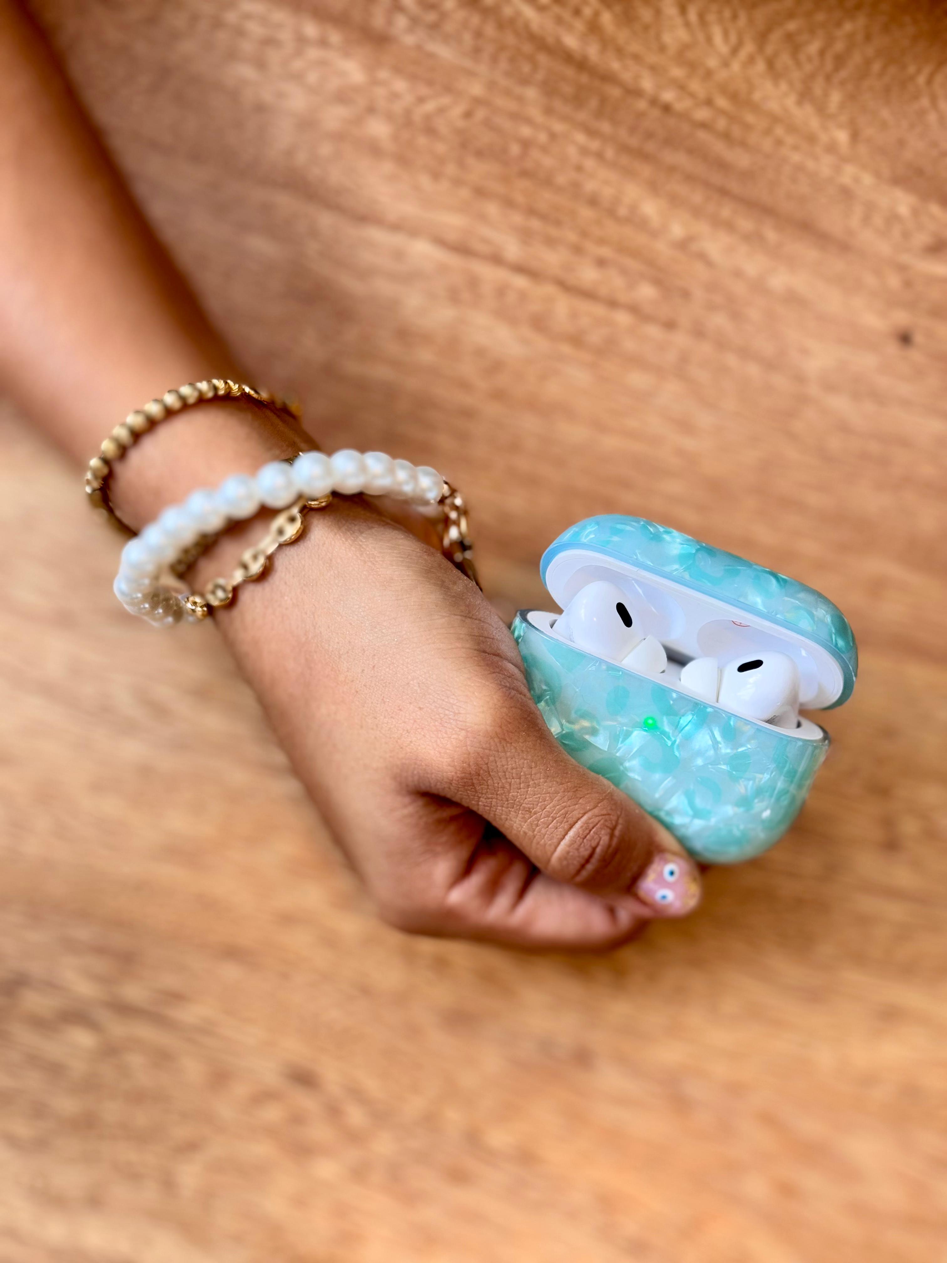 🔥 CASE MÁRMOL CON MANILLA PARA AIRPODS PRO 2