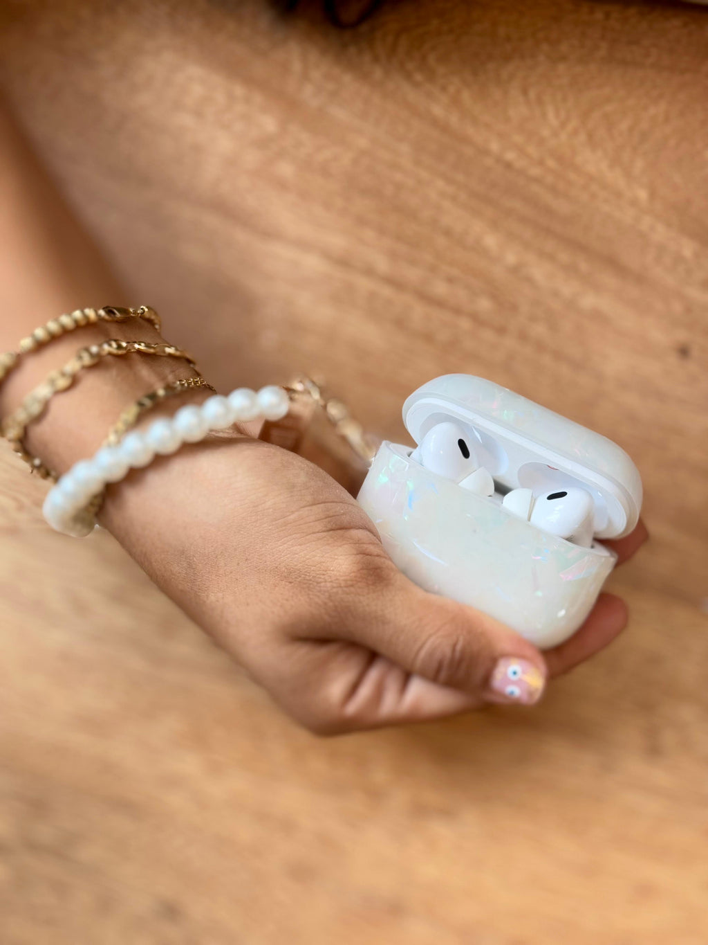 🔥 CASE MÁRMOL CON MANILLA PARA AIRPODS PRO 2
