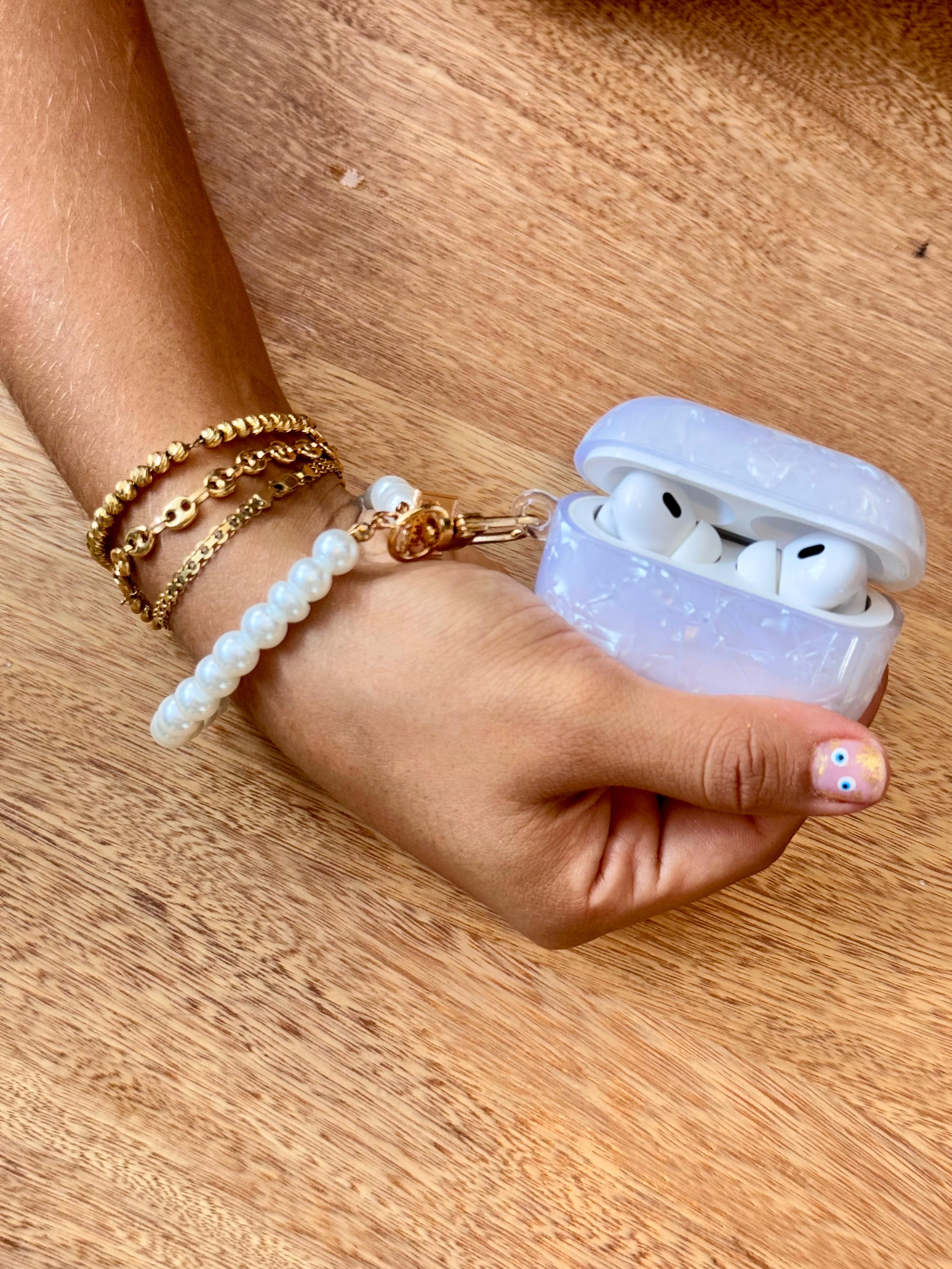 🔥 CASE MÁRMOL CON MANILLA PARA AIRPODS PRO 2