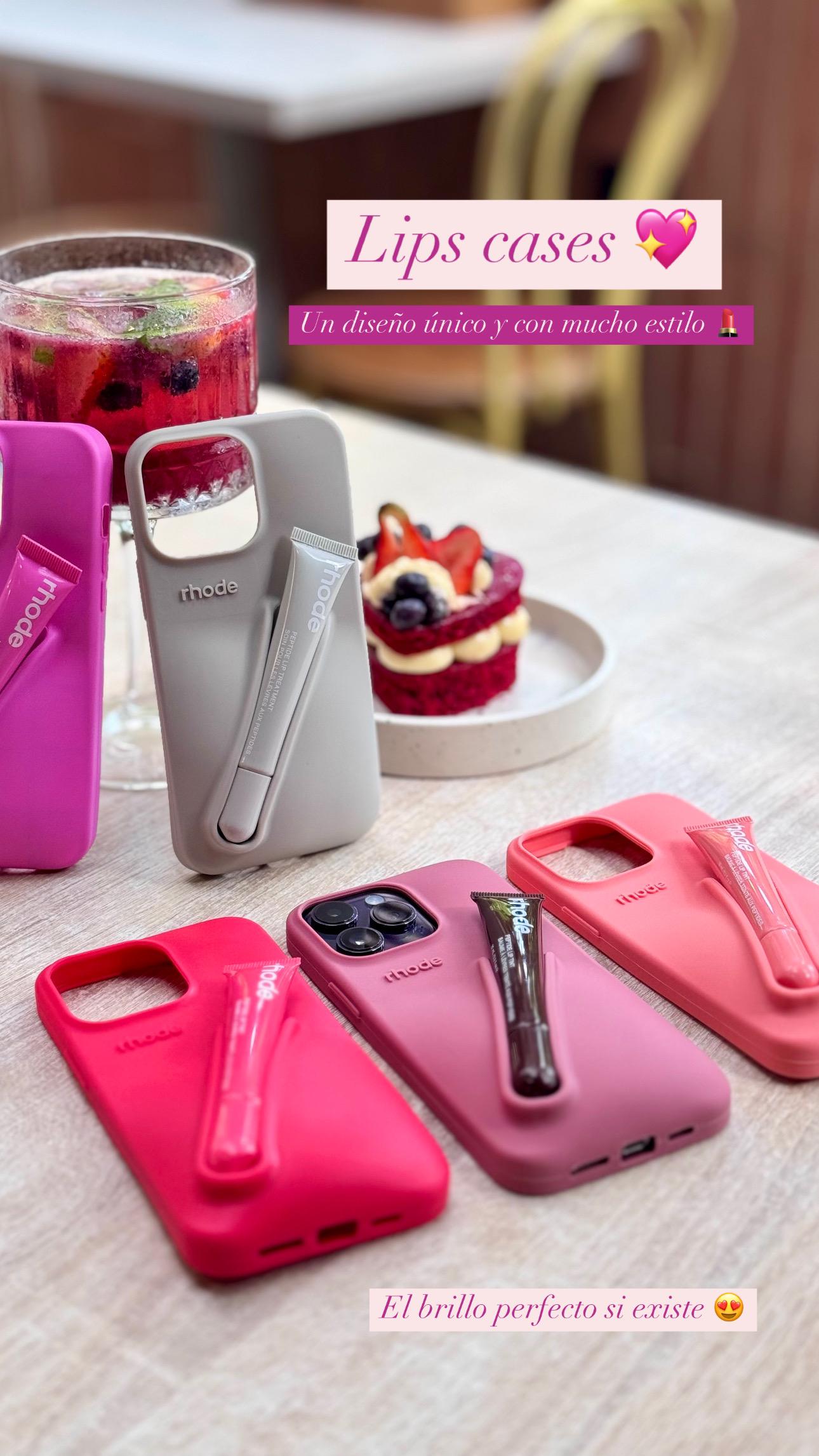 Rhode Lip Case funda iPhone original + protector de pantalla blindado 🎁