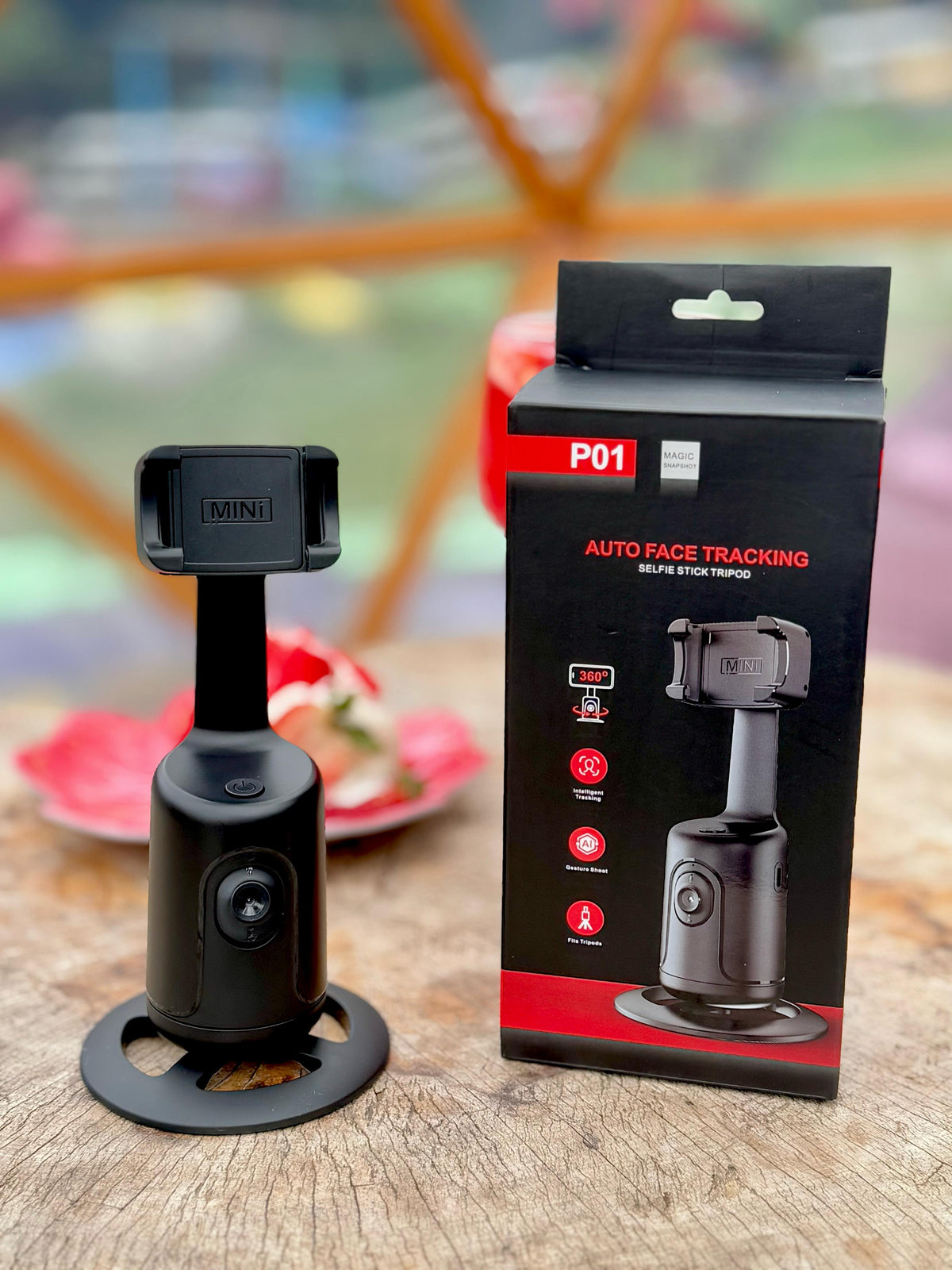 🎥 Estabilizador Gimbal P01 con seguimiento inteligente