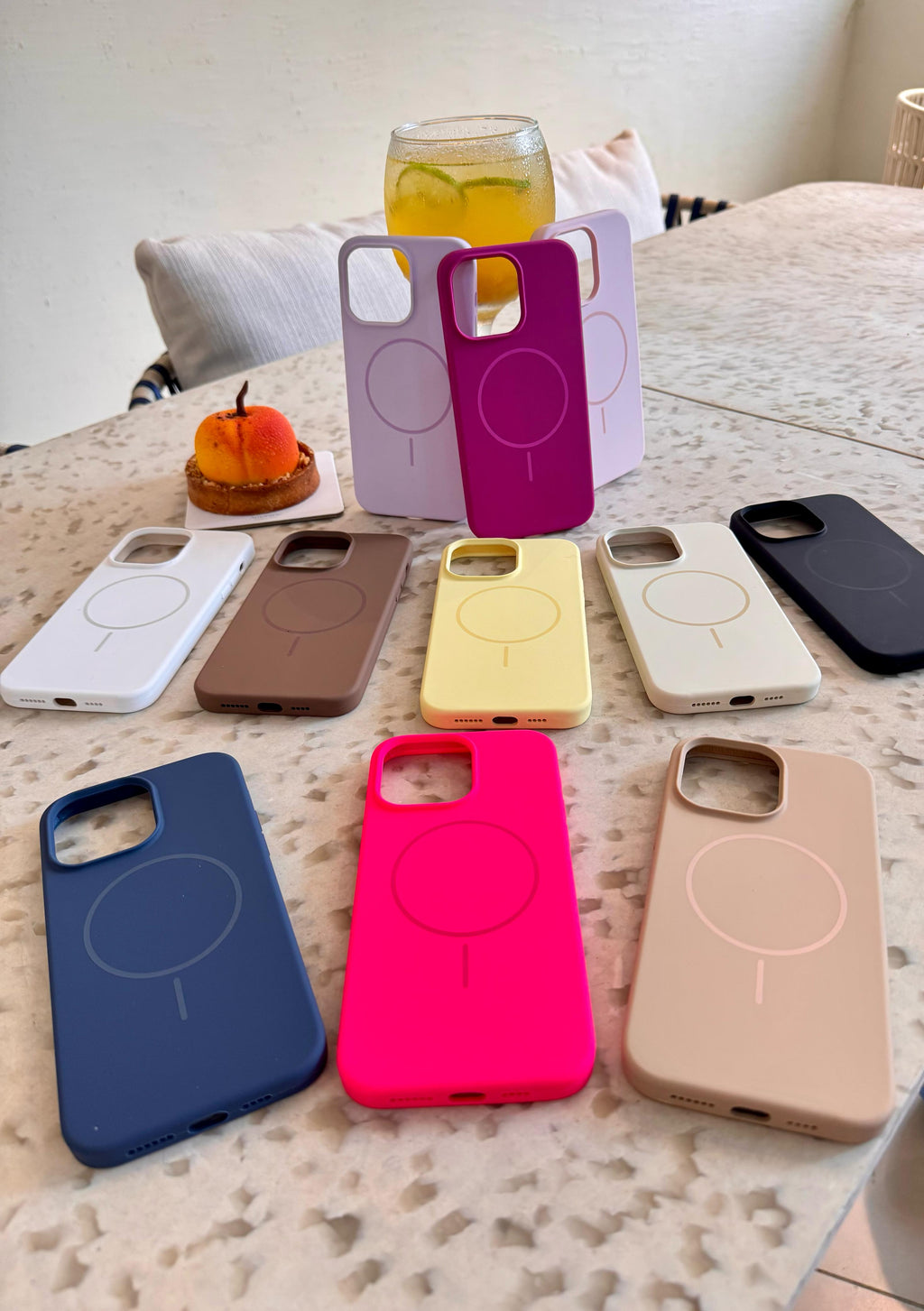 🧲📱 CASE IPHONE SILICON MAGSAFE + VIDRIO BLINDADO