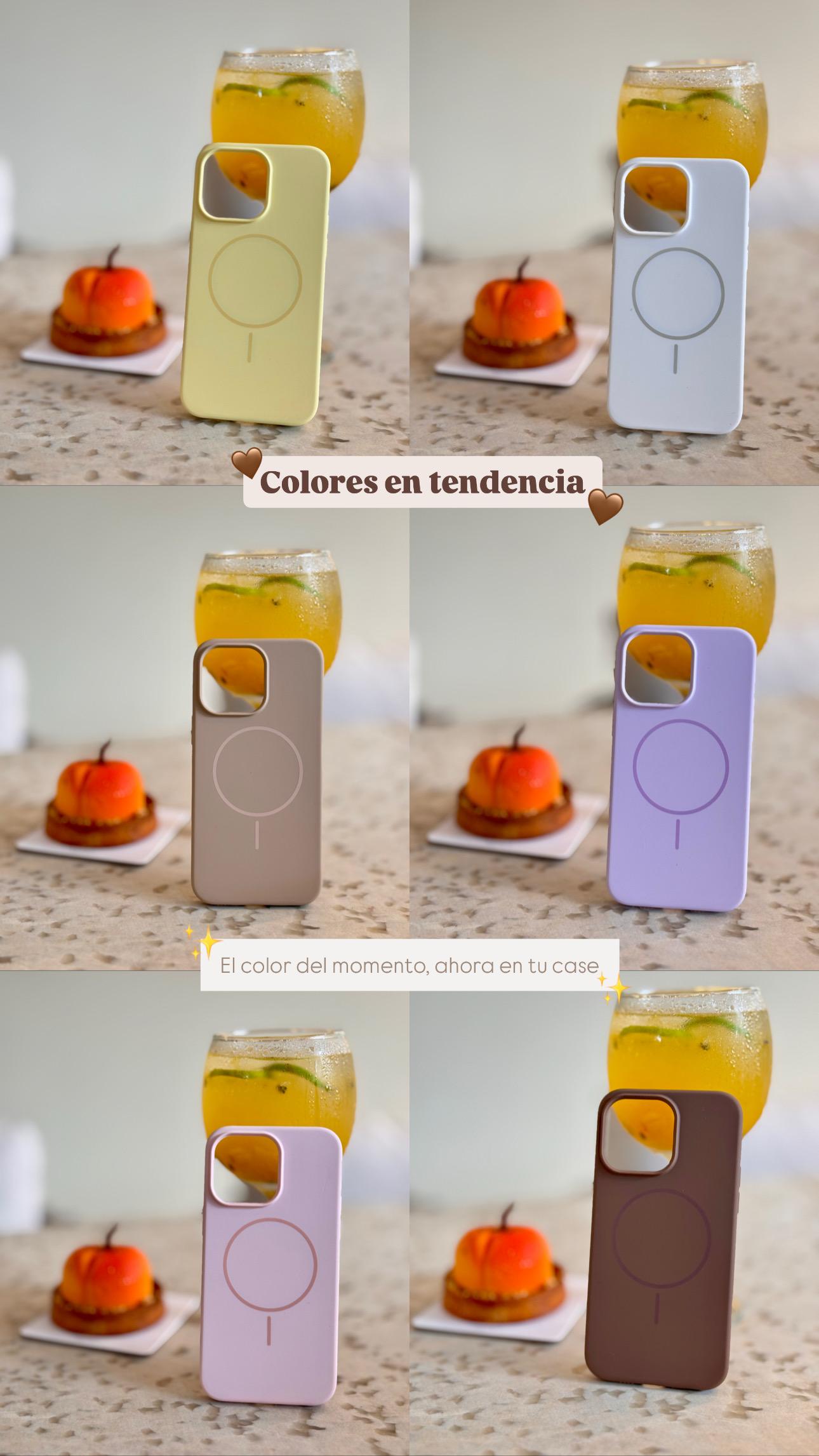 🧲📱 CASE IPHONE SILICON MAGSAFE + VIDRIO BLINDADO