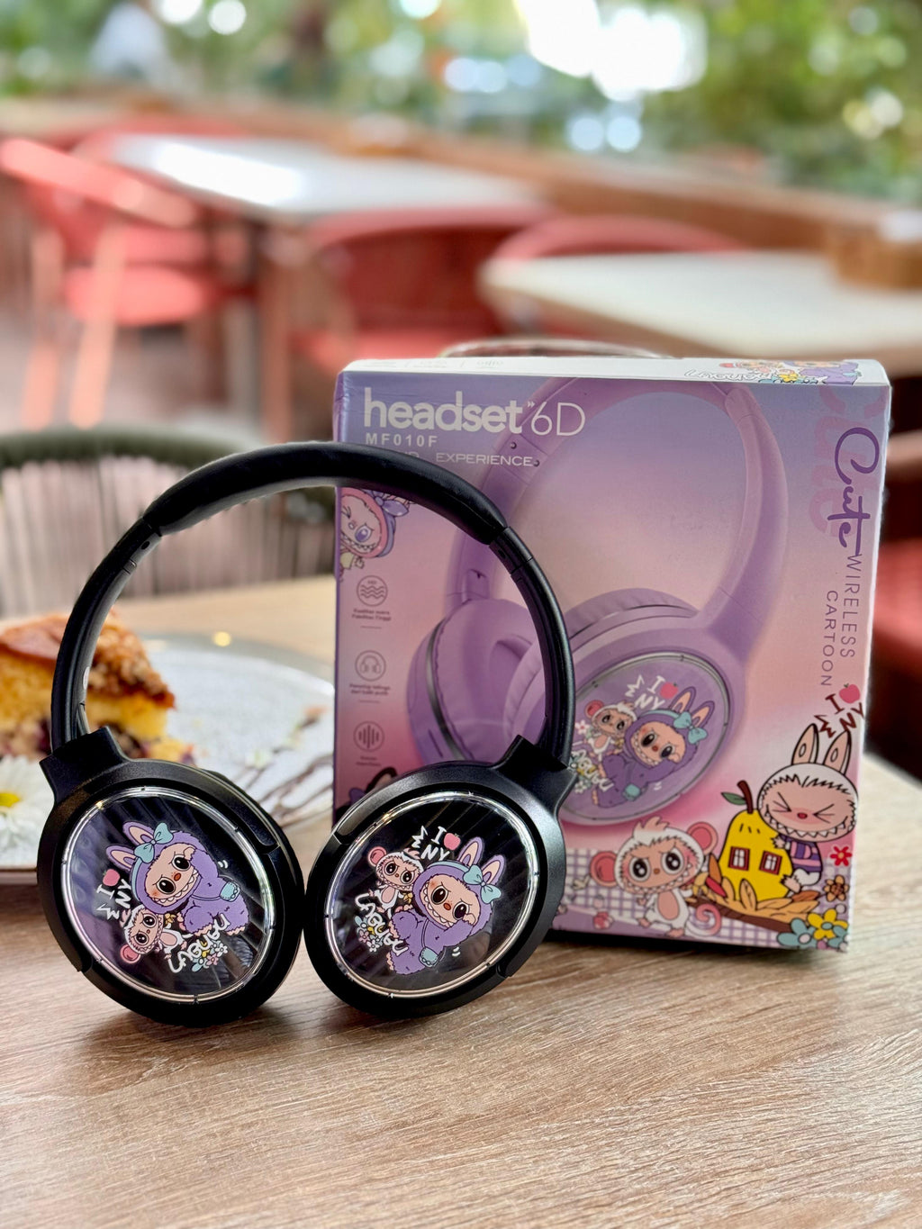 DIADEMA LABUBU MF010F 🎧✨  + Obsequio: cubo para proteger la carga