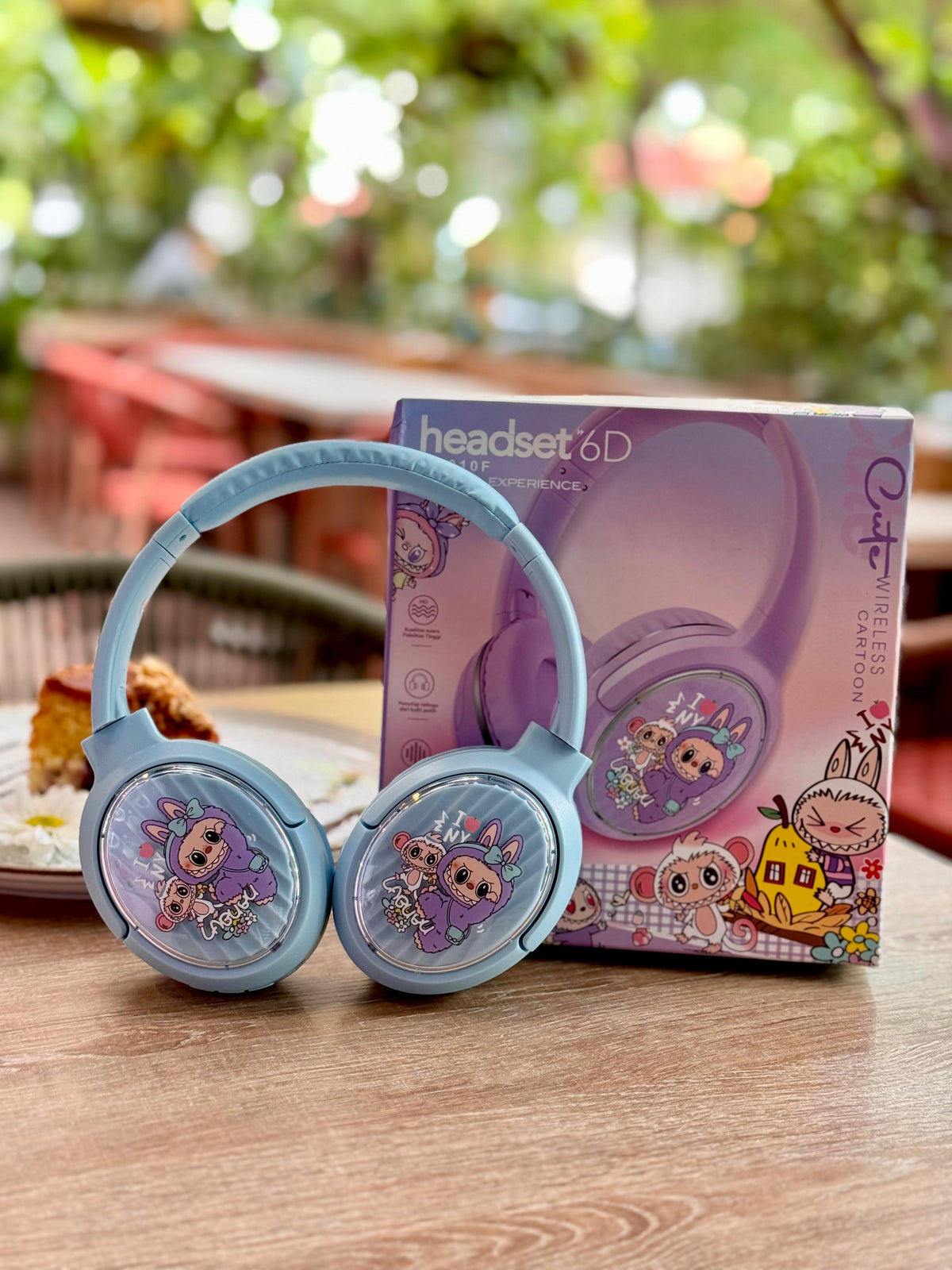DIADEMA LABUBU MF010F 🎧✨  + Obsequio: cubo para proteger la carga