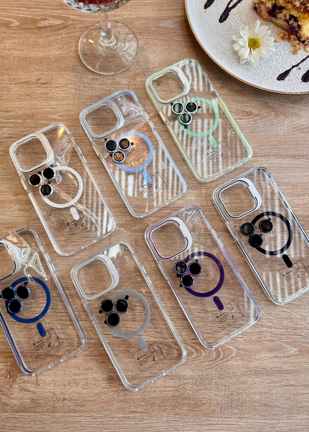 📱 Case iPhone Ventana Metalizado + Aros para Cámara + protector de pantalla blindado 🎁