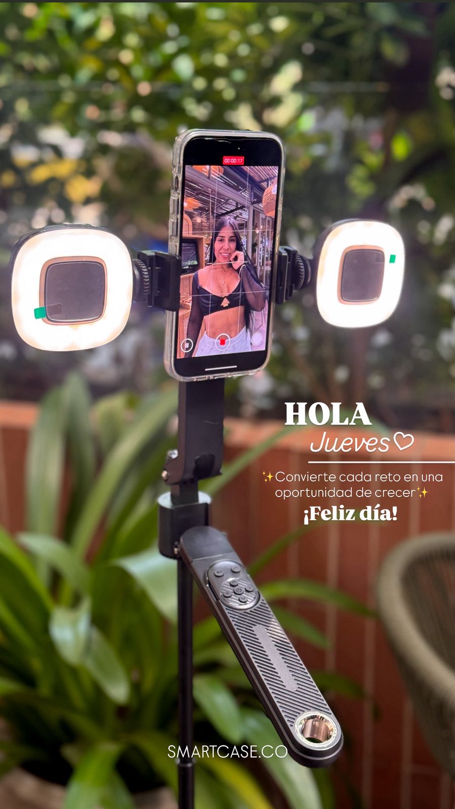 📸 Especificaciones técnicas del Trípode Q515TK‑H con luz LED