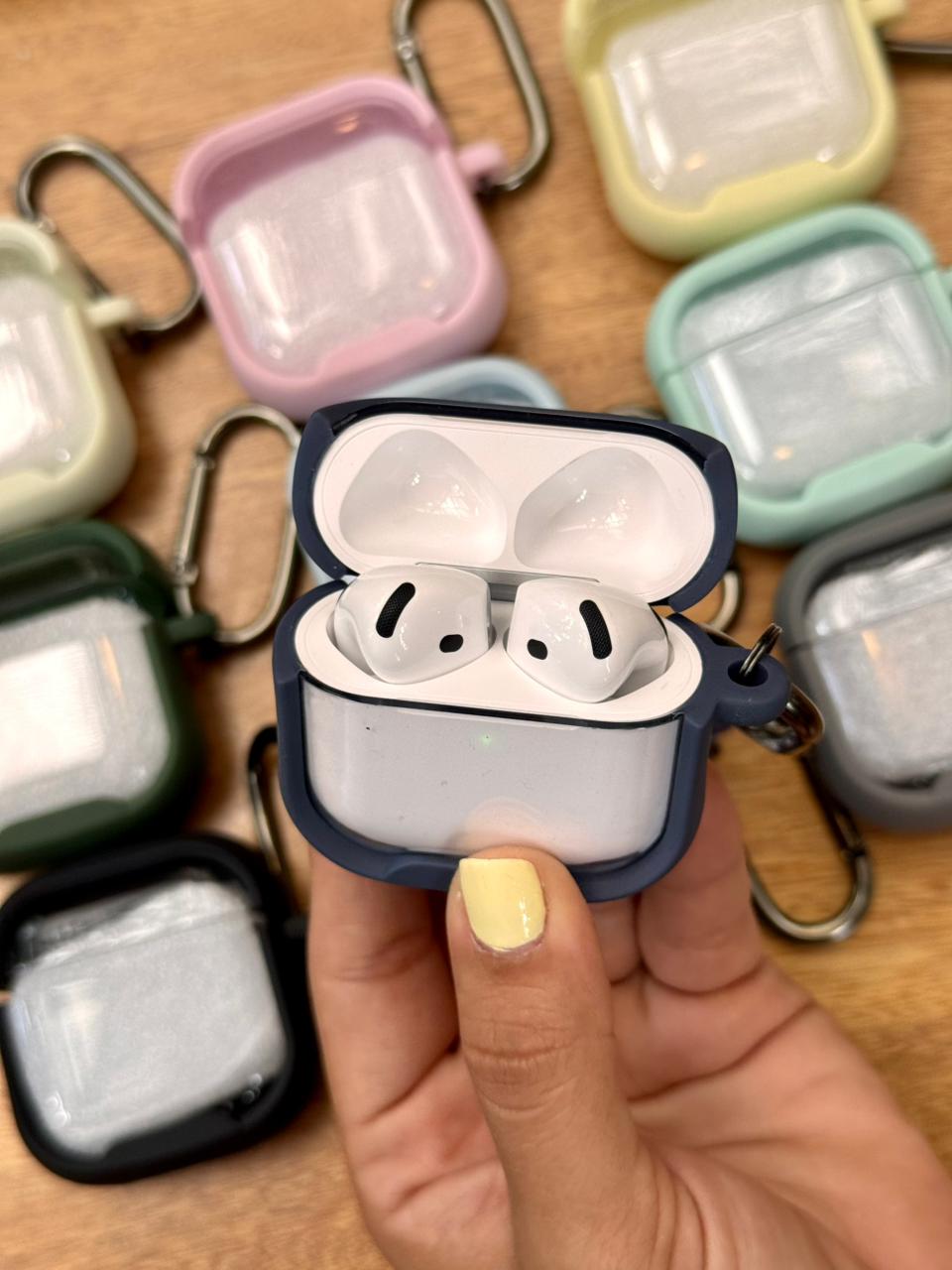 🎧 CASE ACRÍLICO BORDE COLOR PARA AIRPODS