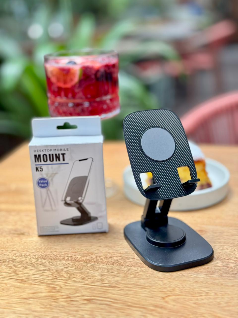 📱🔧 Soporte para Celular K5 – Base Ajustable de Escritorio