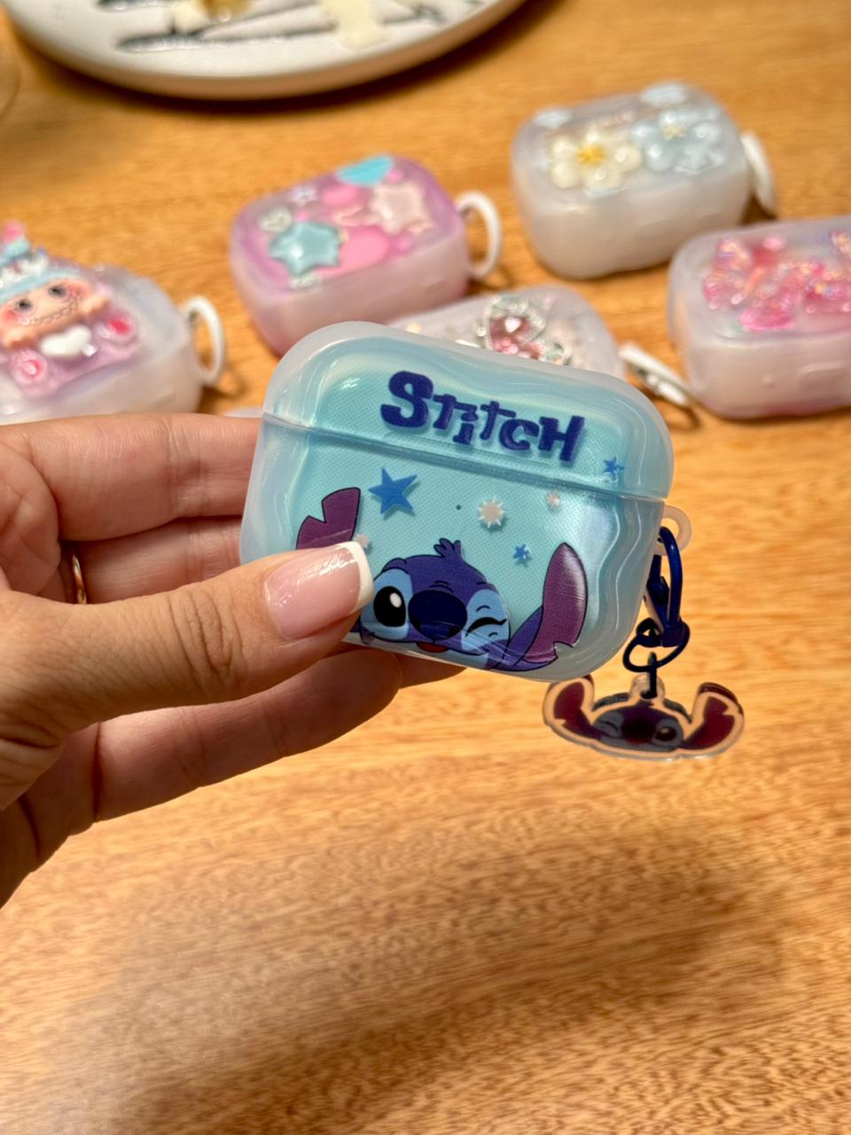 🔥 CASE TRANSPARENTE DECORADO PARA AIRPODS