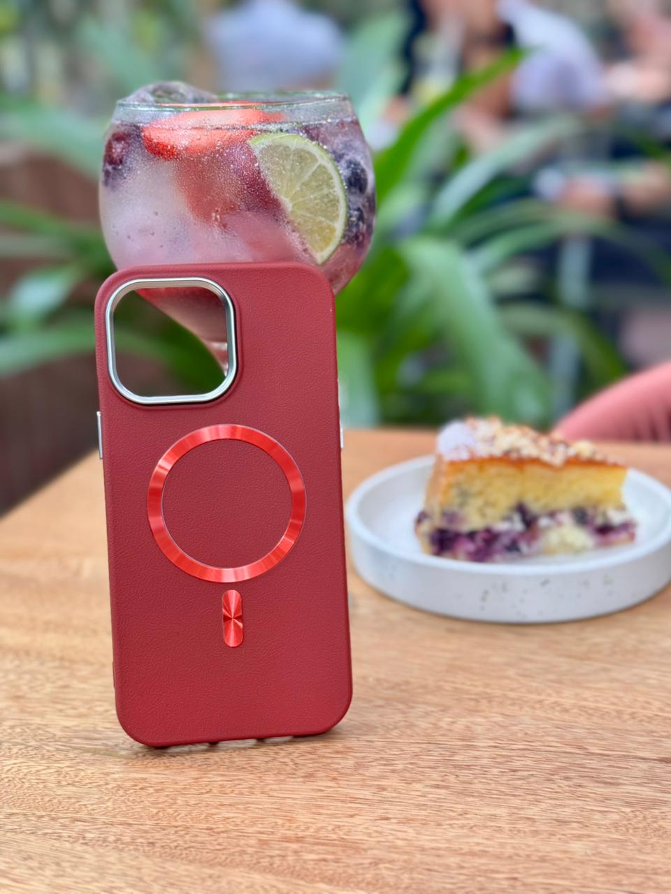 🧲📱 CASE IPHONE CUERO PREMIUM MAGSAFE + VIDRIO BLINDADO