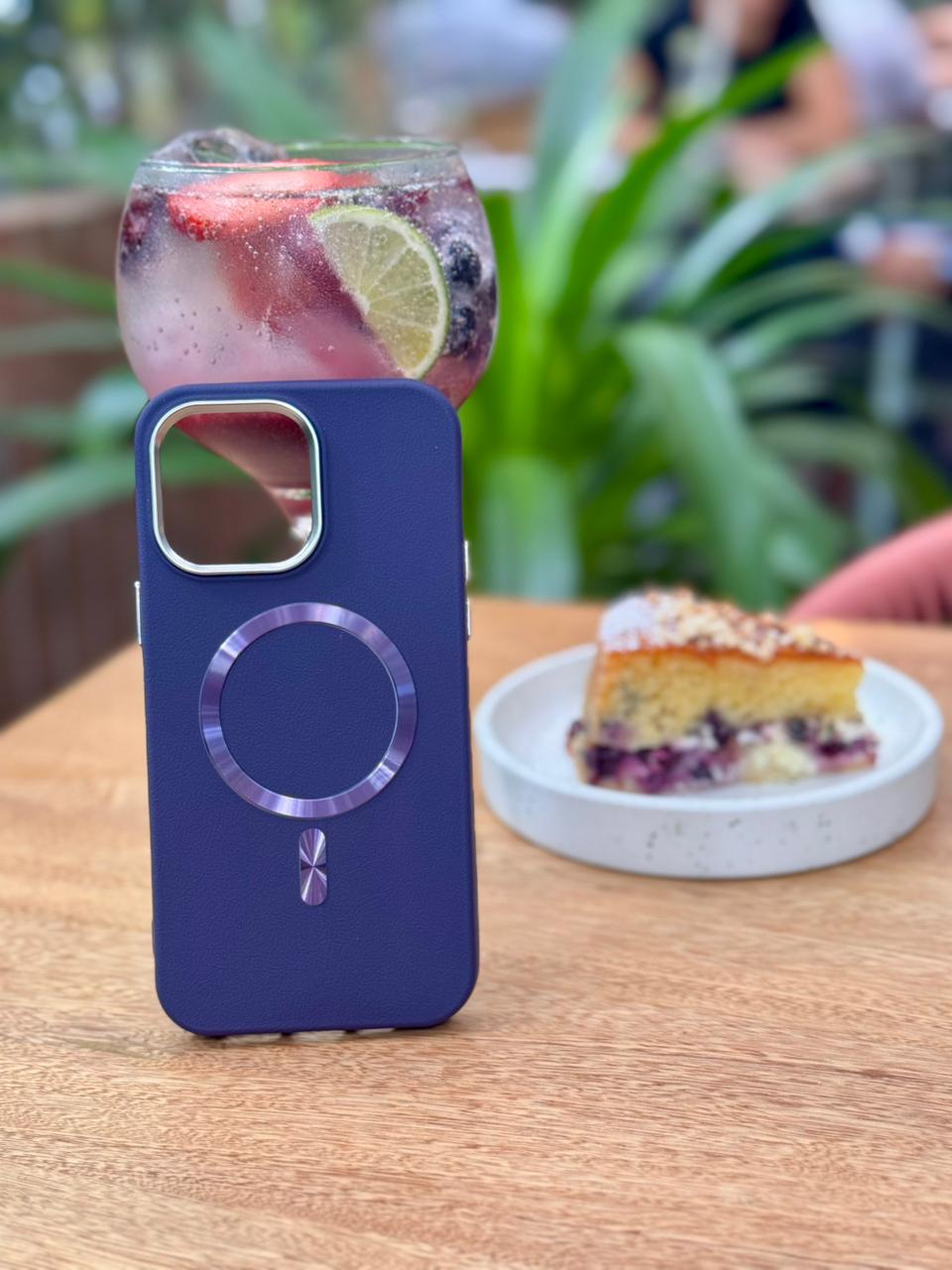 🧲📱 CASE IPHONE CUERO PREMIUM MAGSAFE + VIDRIO BLINDADO