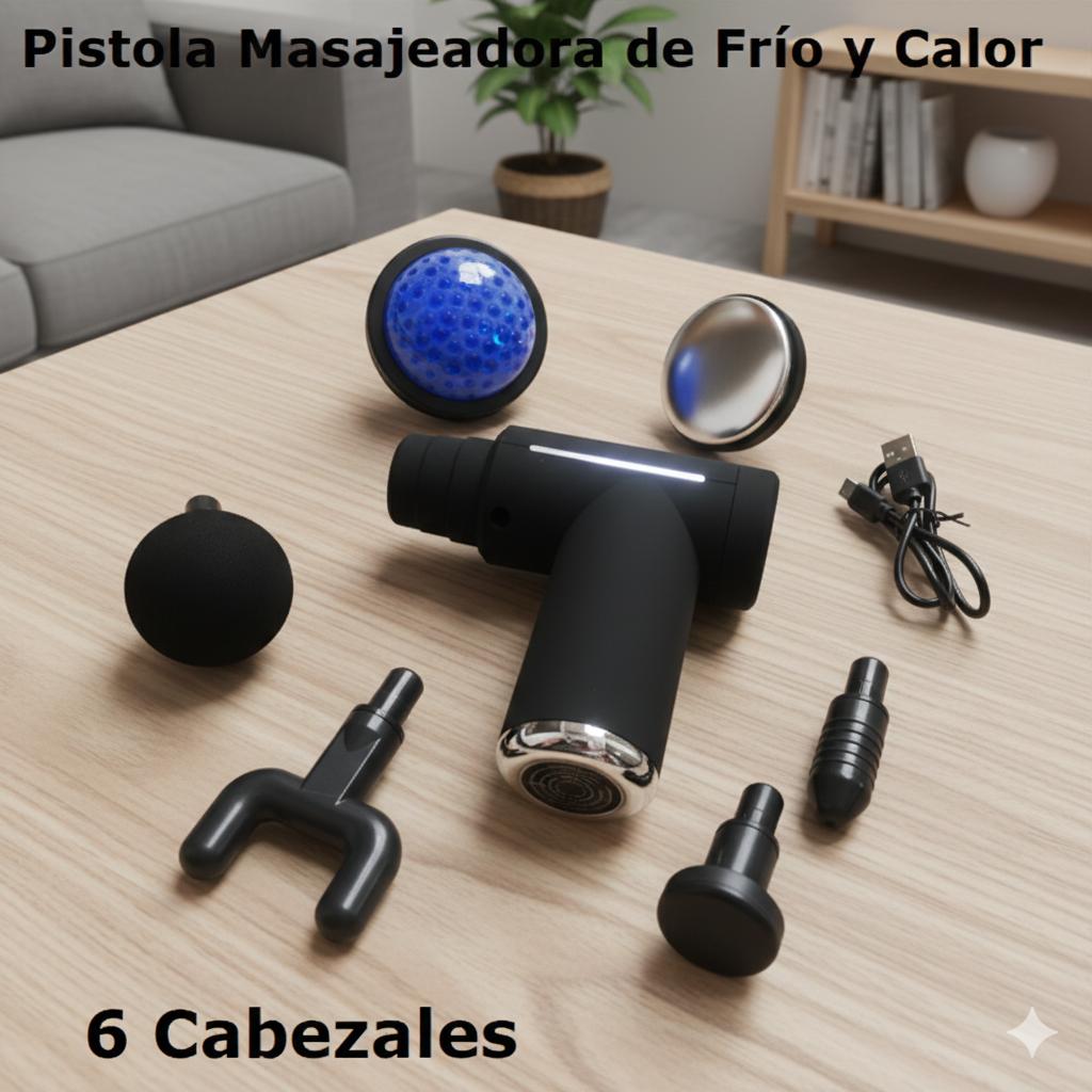 Pistola de Masaje Terapia Frío y Calor