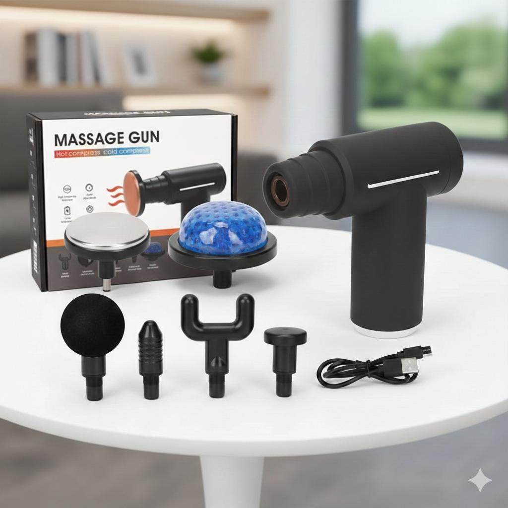 Pistola de Masaje Terapia Frío y Calor