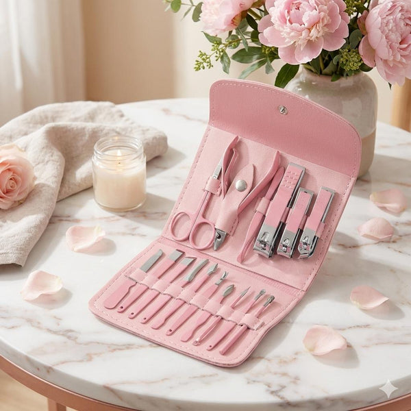 Set Profesional de Manicure y Pedicure 18 en 1