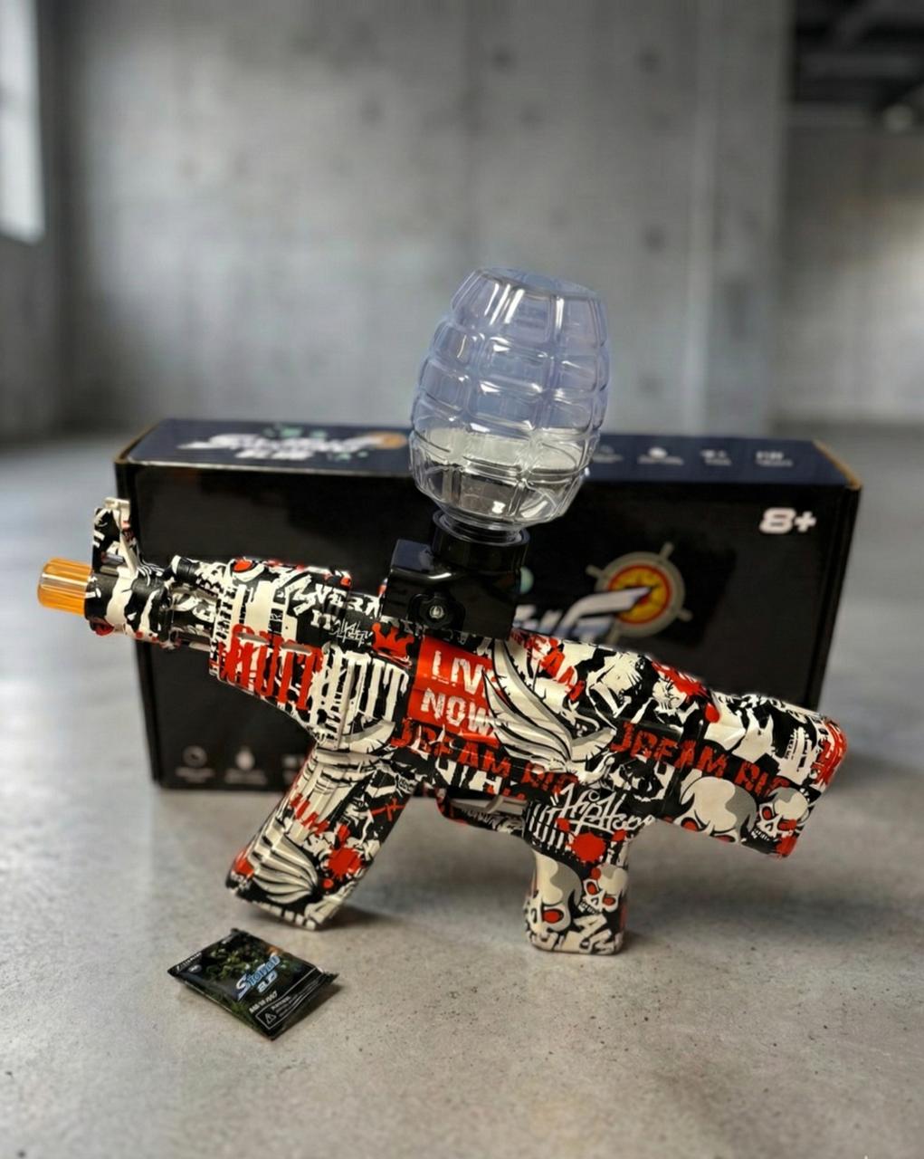 🔫 PISTOLA AK‑47 DE GEL RECARGABLE 💦⚡