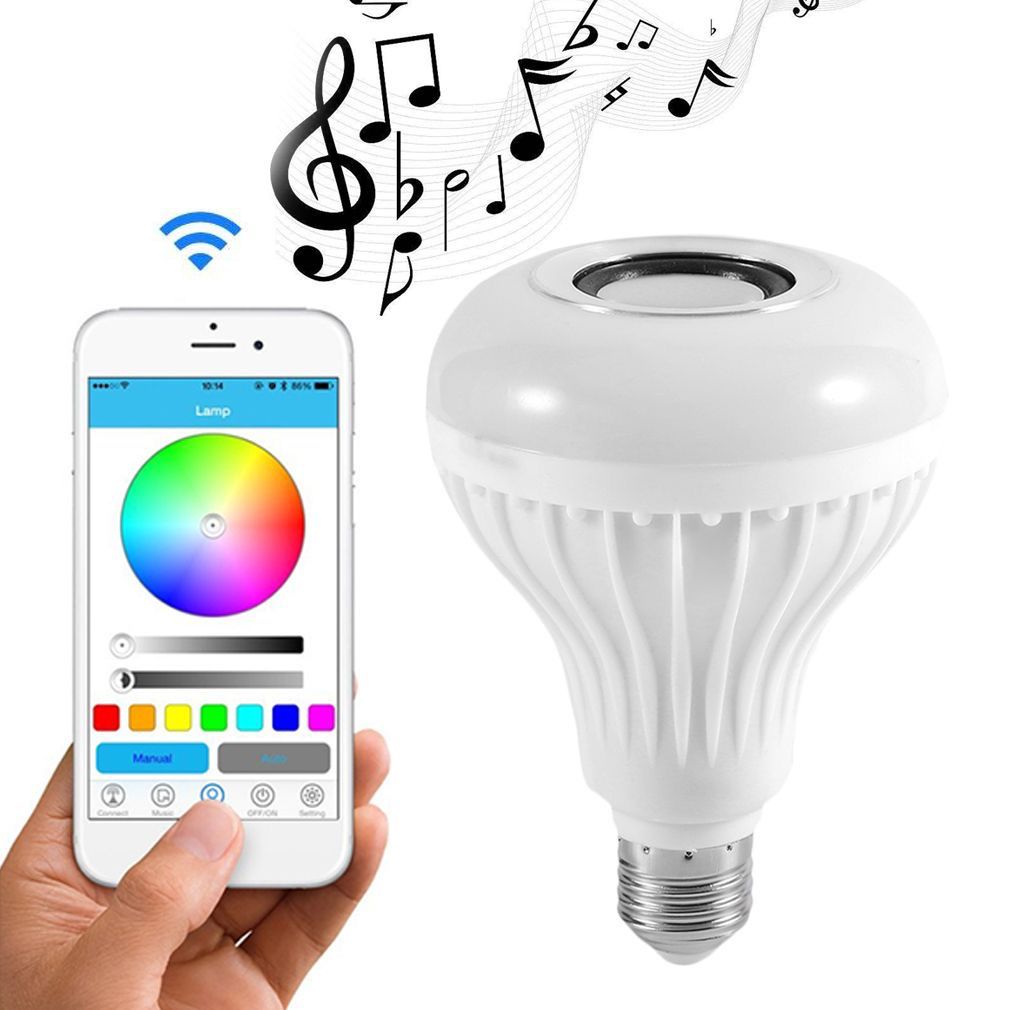 Bombilla LED RGB + Altavoz Bluetooth