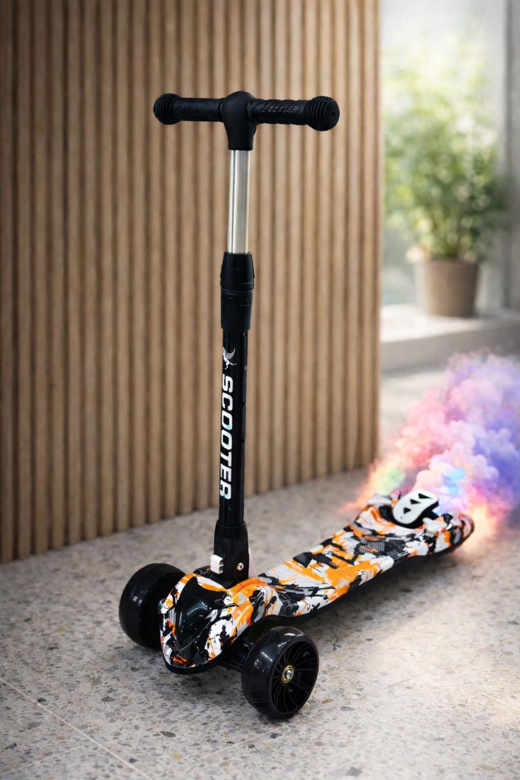 SCOOTER DE 5 RUEDAS CON HUMO + MÚSICA BLUETOOTH