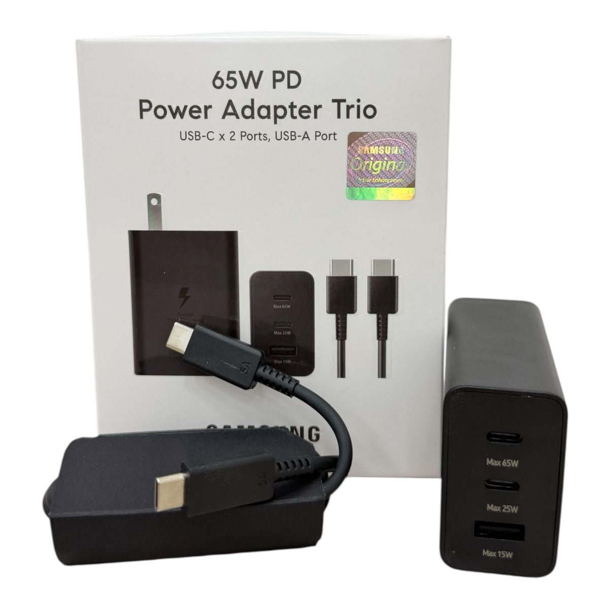 🔌 CARGADOR COMPLETO SAMSUNG 65W ORIGINAL ⚡