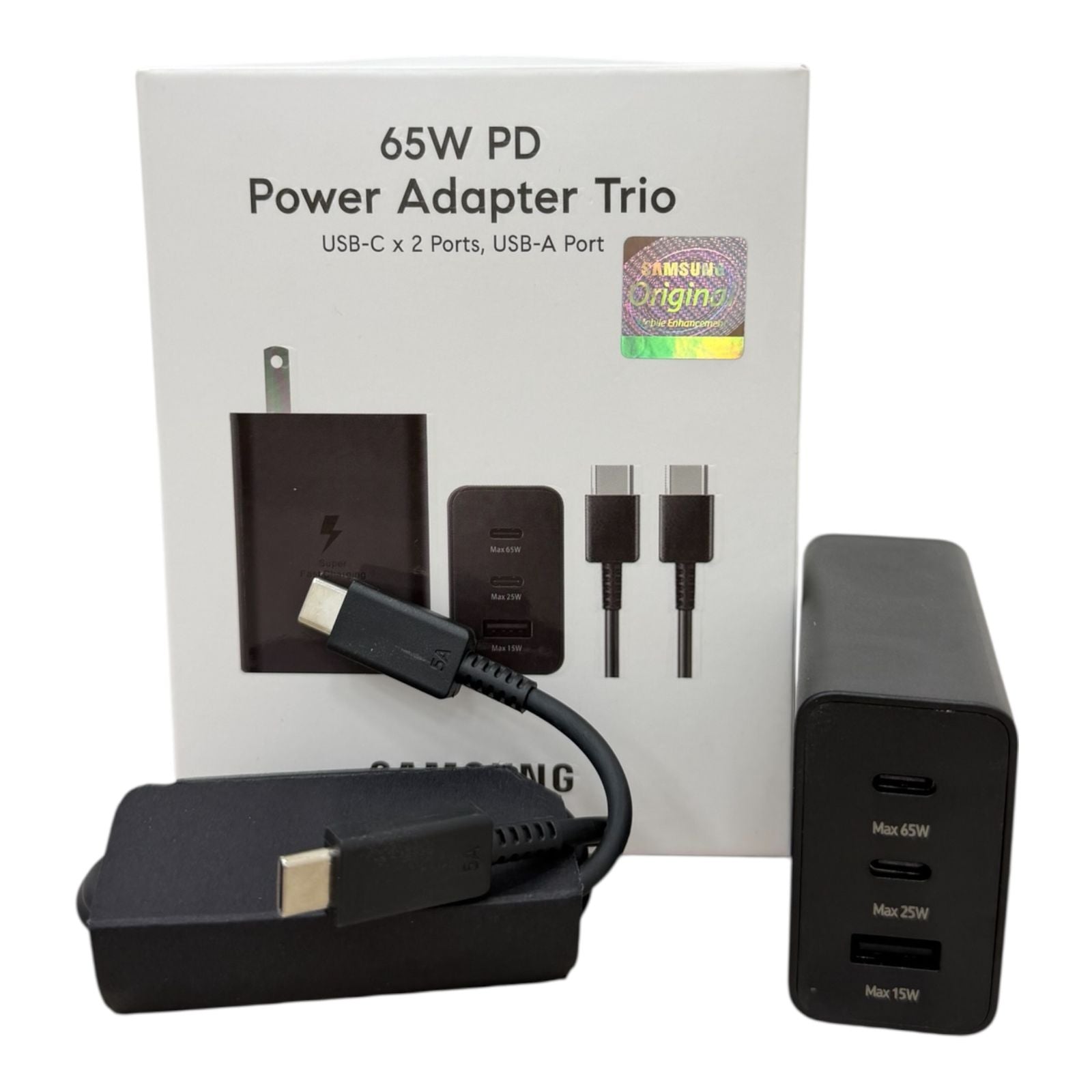🔌 CARGADOR COMPLETO SAMSUNG 65W ORIGINAL ⚡