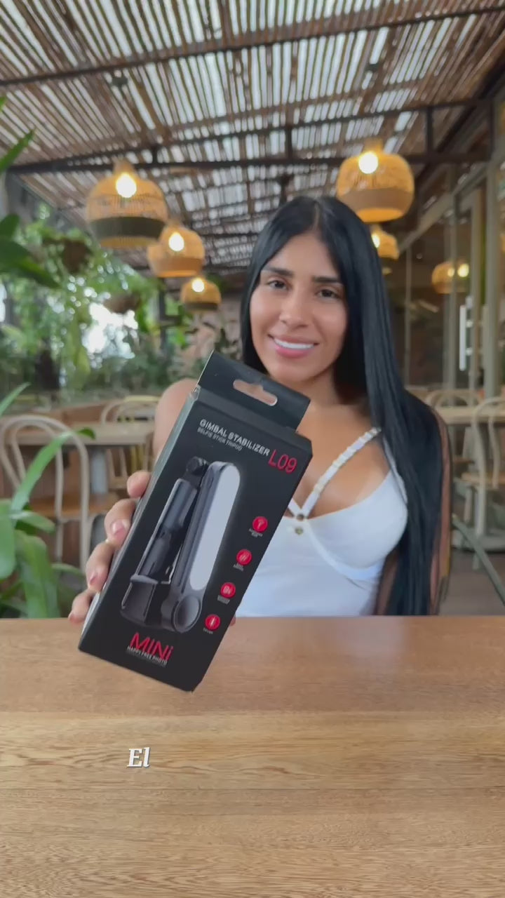 📱✨ Trípode Mini Estabilizador L09 – Selfie Stick con Luz LED