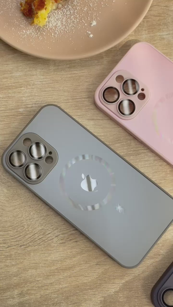 📱 Case iPhone Glass MagSafe + protector de pantalla blindado 🎁
