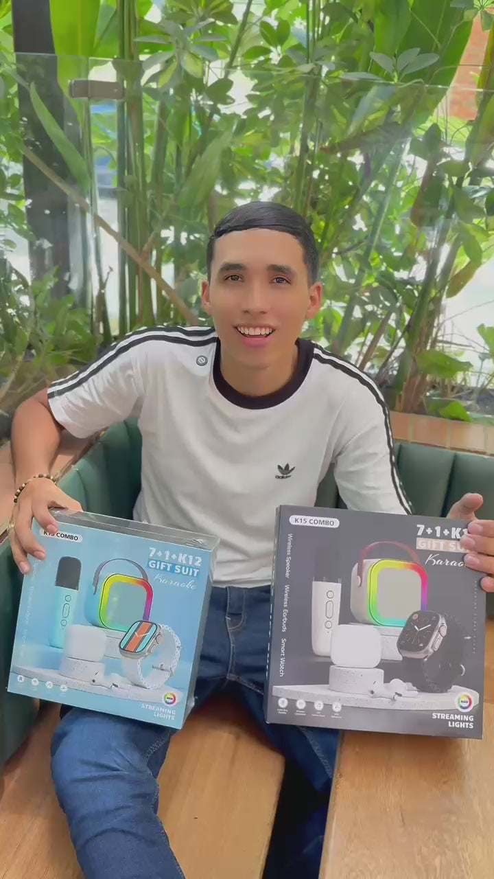 COMBO K15 TECNOLÓGICO 🔥⌚🎧🔊
