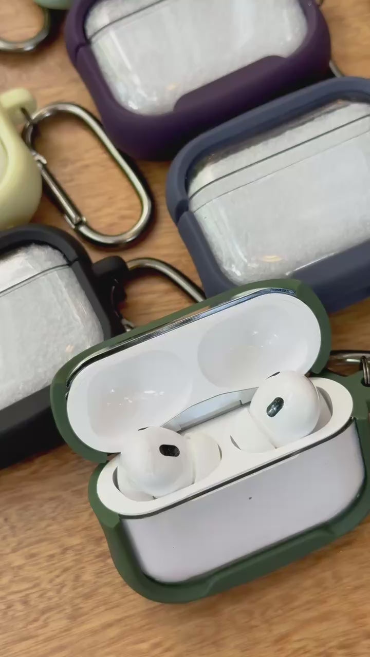 🎧 CASE ACRÍLICO BORDE COLOR PARA AIRPODS